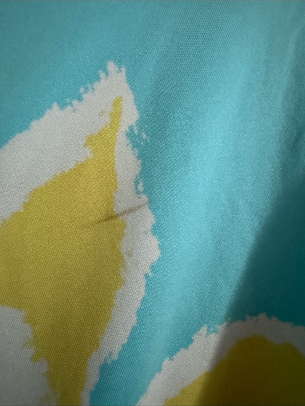 Columbia Aqua Dress with Yellow Floral Print - Picture 4 of 6